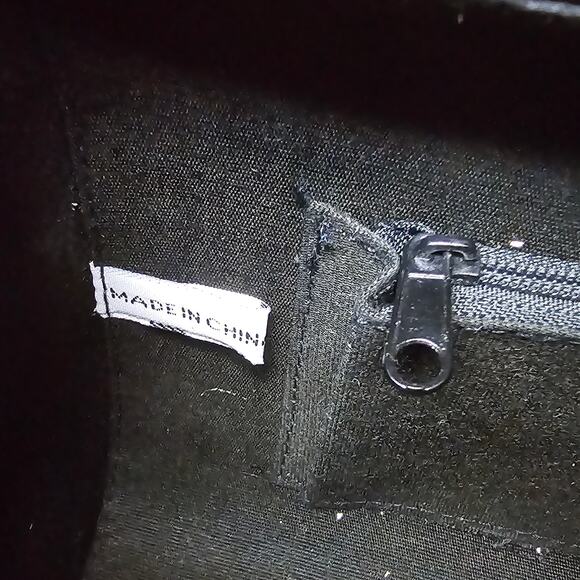 Vintage Ande Brown / Gold Faux Snakeskin & Gold Trim Crossbody Purse Magnetic - Picture 13 of 13